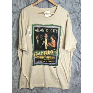 Boardwalk Empire Gambling Atlantic City Tshirt Short Sleeve Men Size XXL 2XL